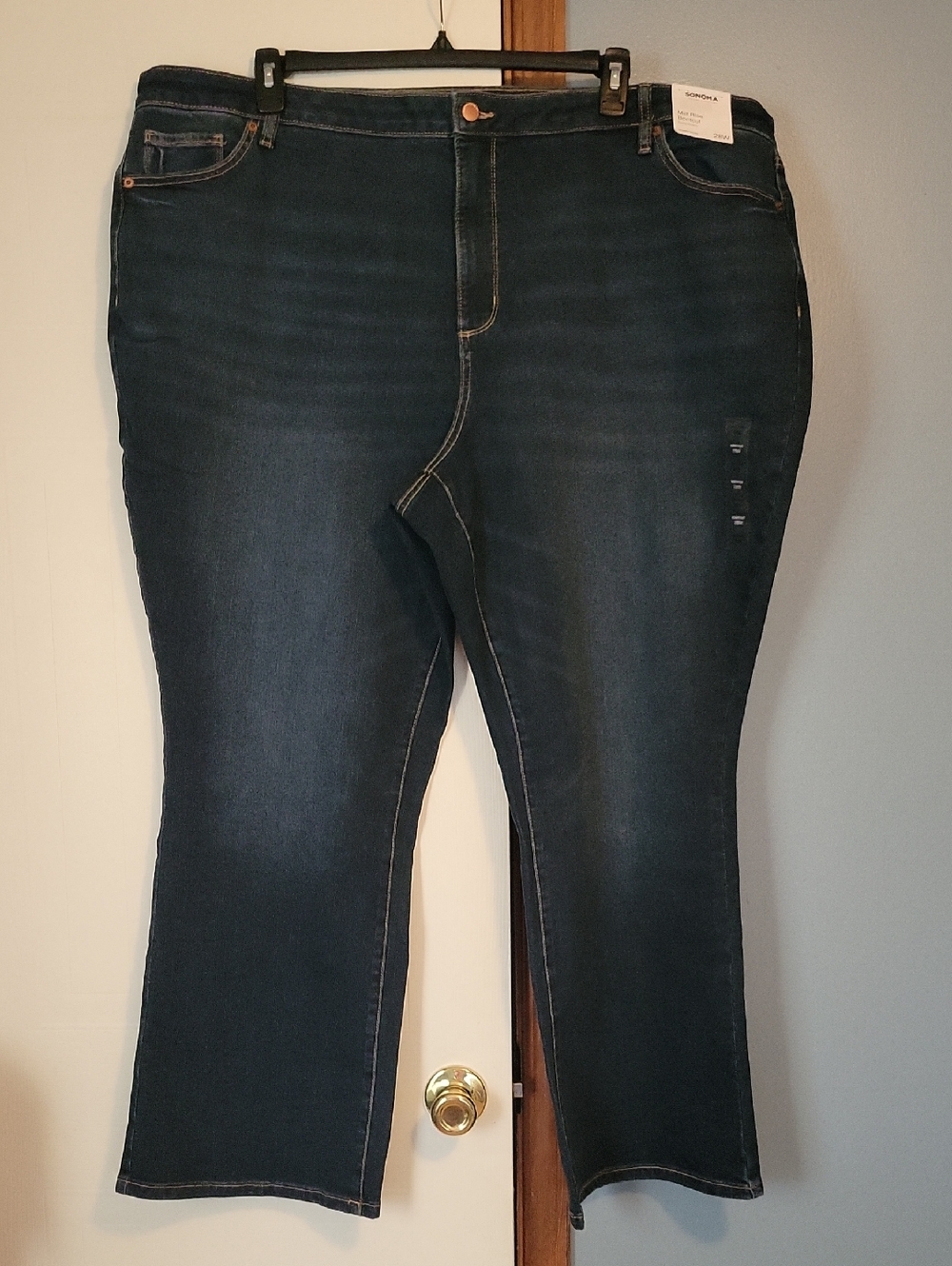 🆕️ Sonoma Woman's Dark Wash Midrise Bootcut Jeans - Size 28W